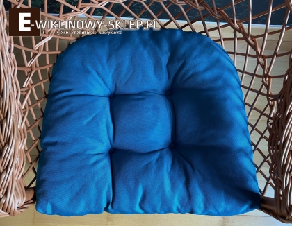 Poduszka na siedzisko niebieska